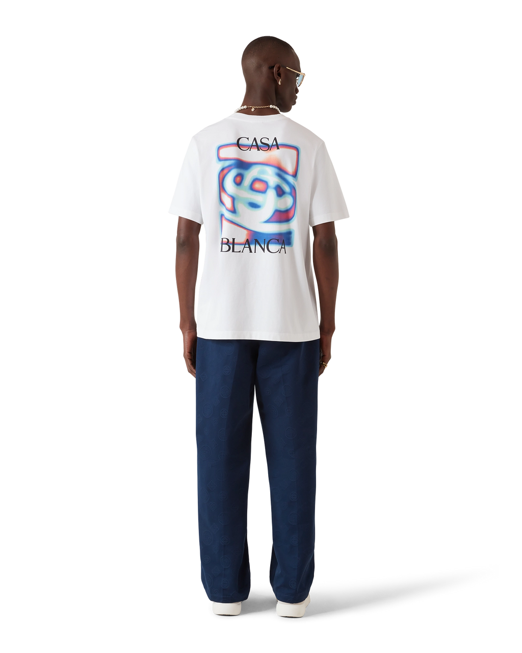 Casablanca Heat Map Logo T-shirt (White)