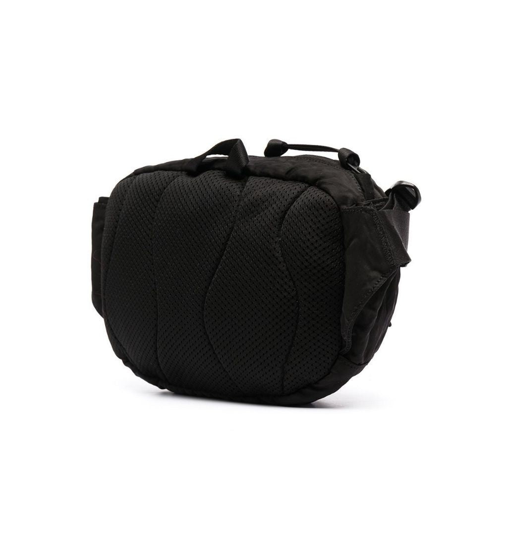 C.P. Company Logo-patch Zipped Black Belt Bag