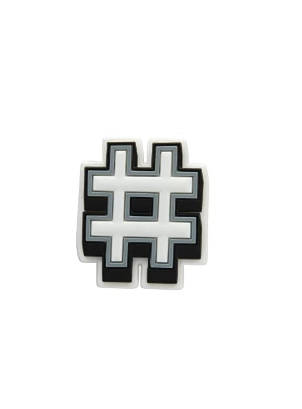 white letter jibbitz