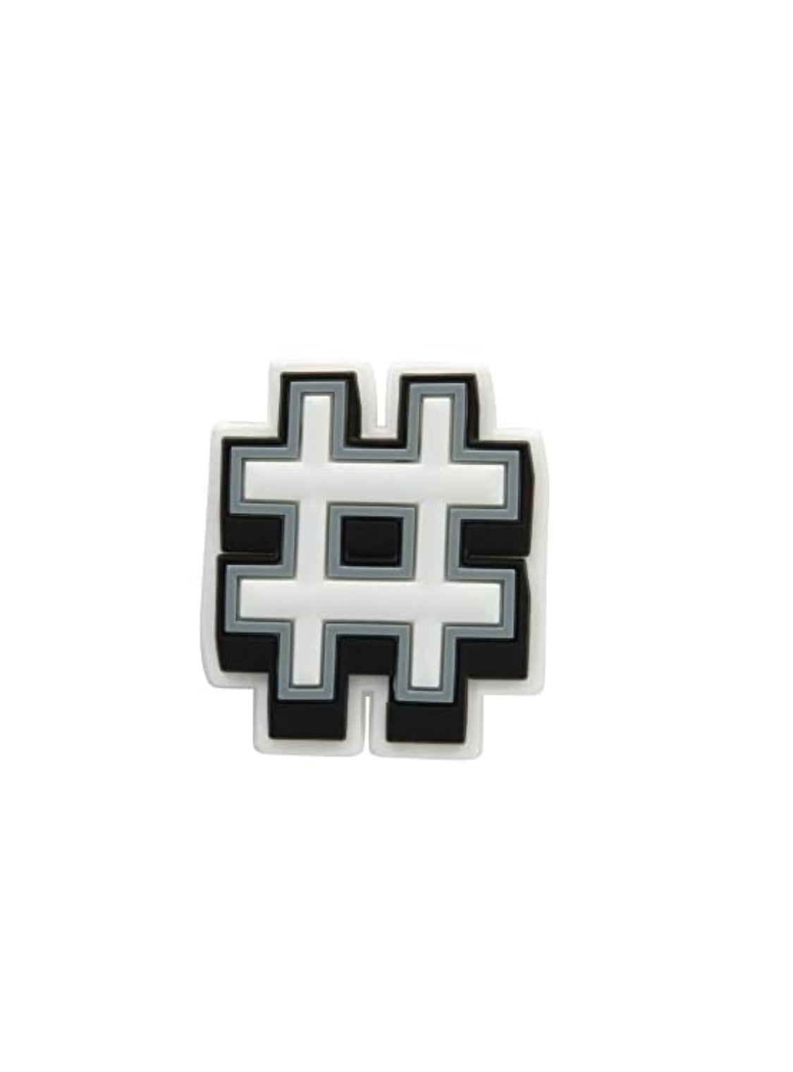 white letter jibbitz
