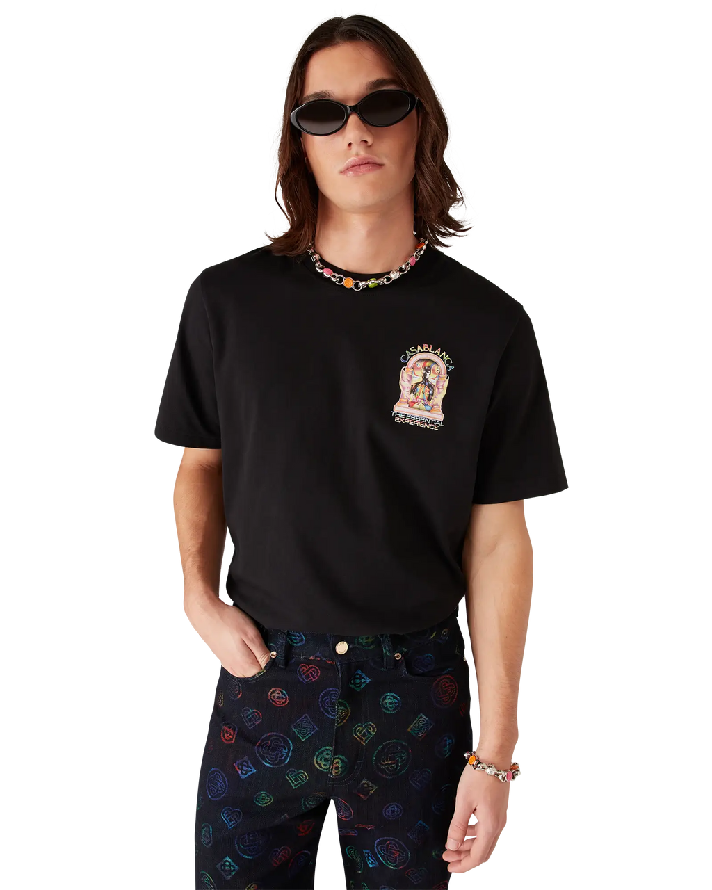 Casablanca The Essential Experience L'Arche Logo Short Sleeve T-shirt
