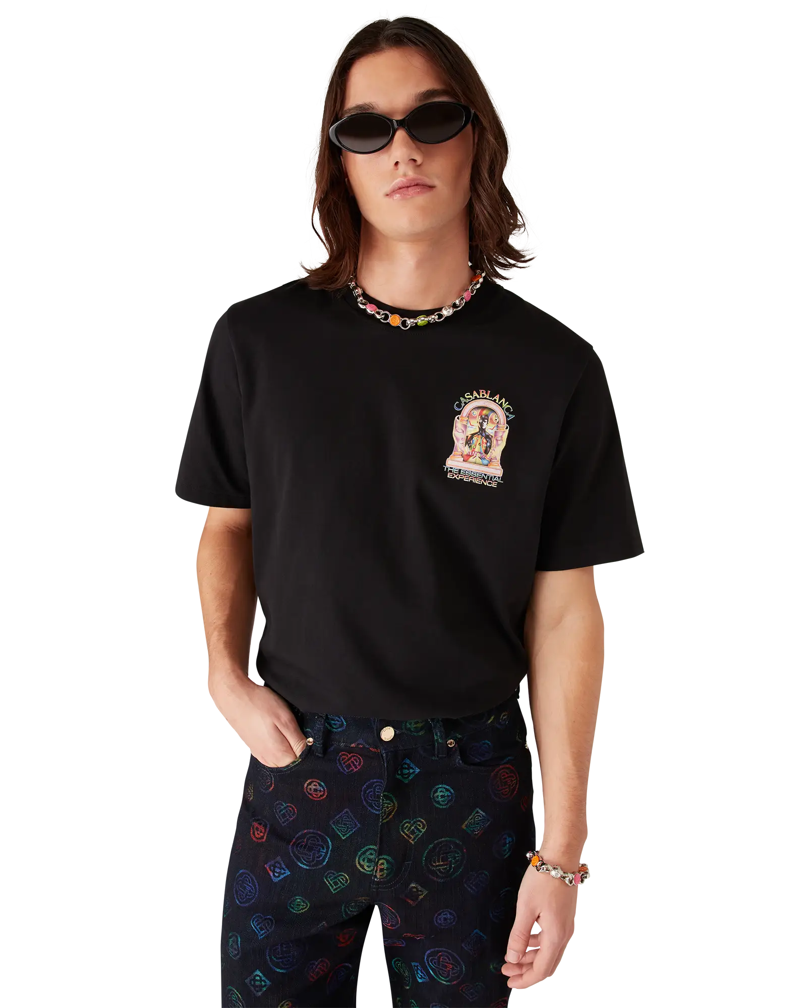 Casablanca The Essential Experience L'Arche Logo Short Sleeve T-shirt