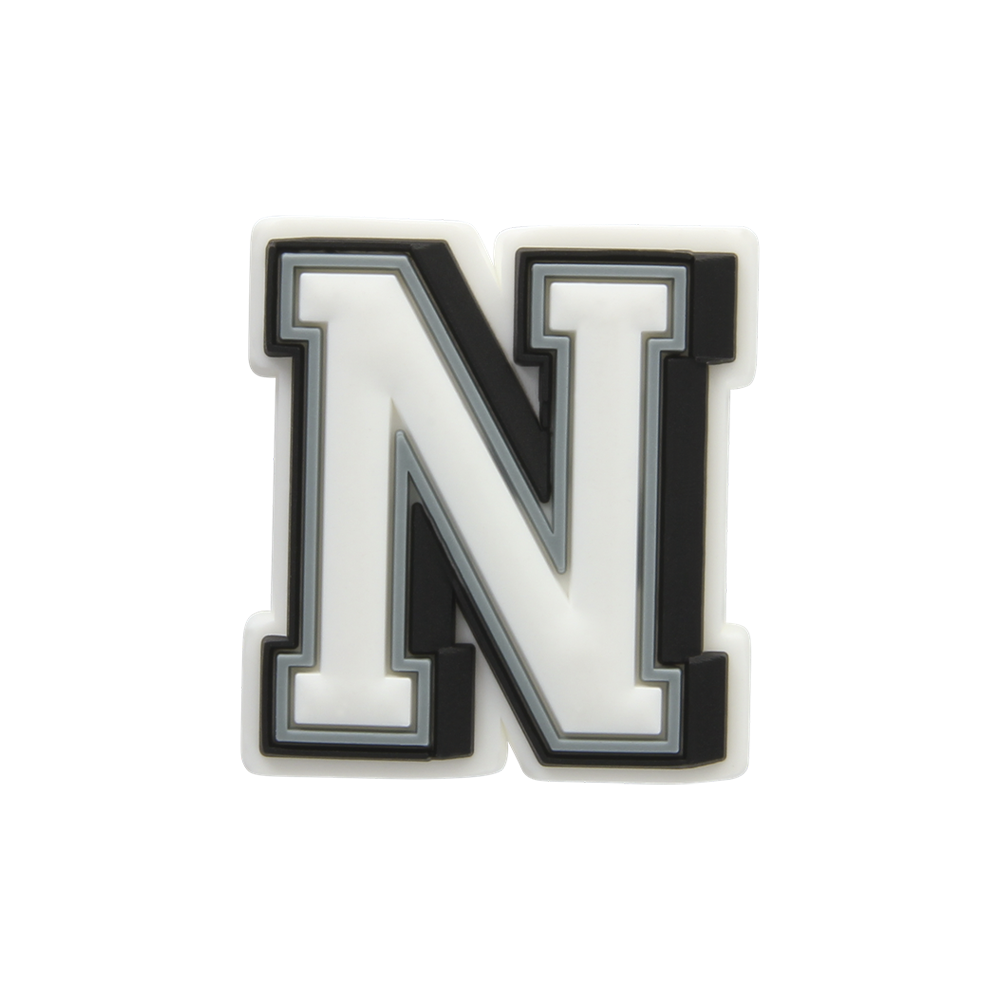 white letter jibbitz
