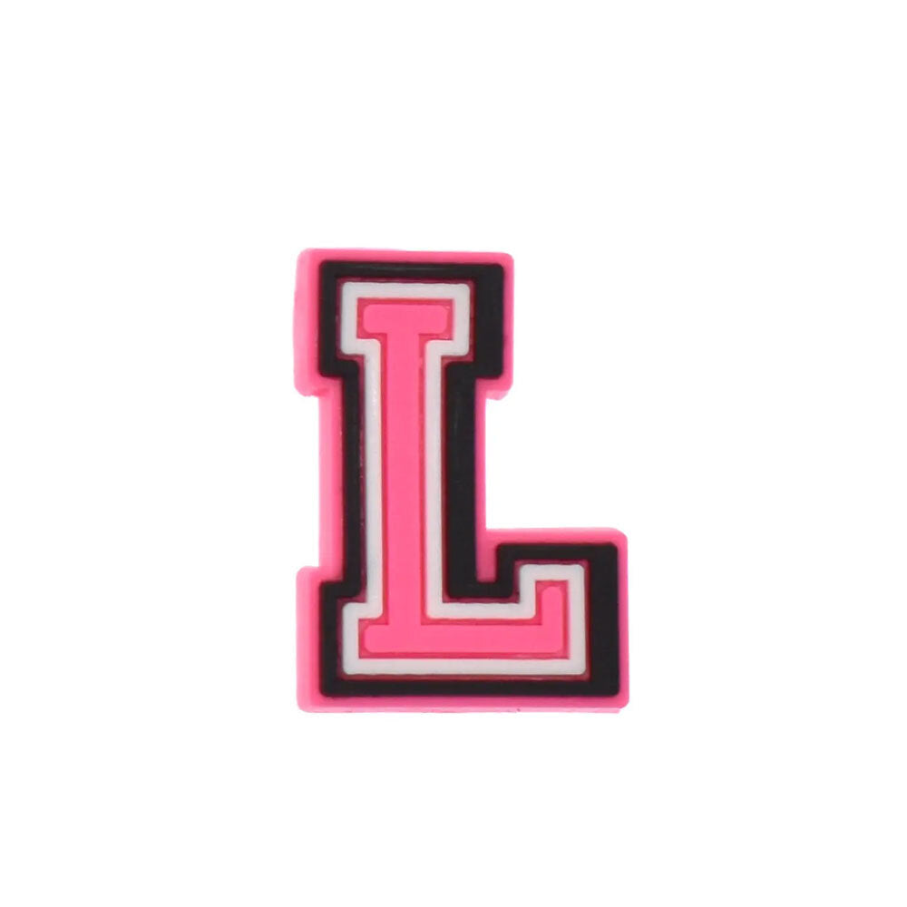 Pink Letter Jibbitz