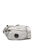 C.P. Company Logo-patch Zipped Silver Belt Bag