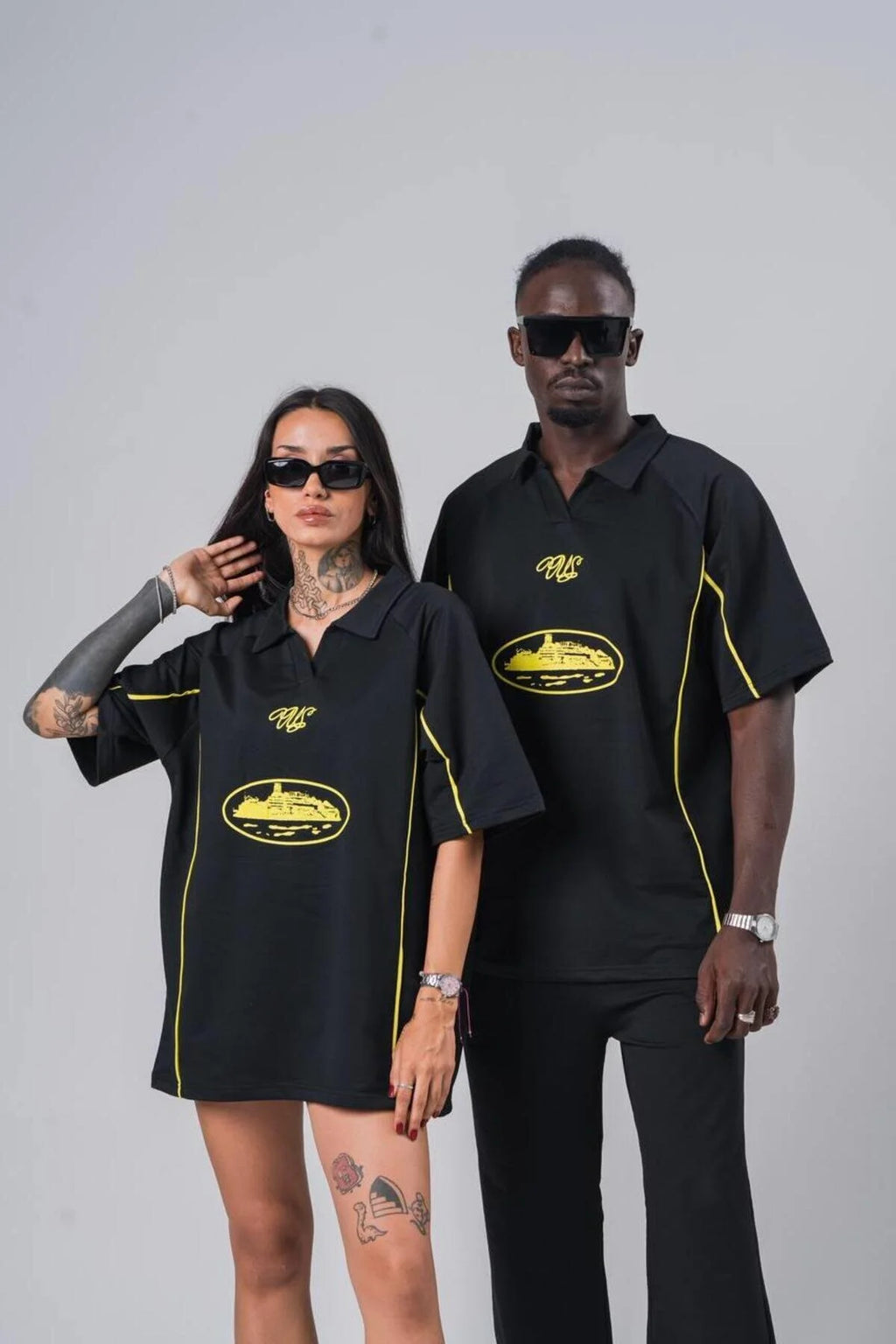 Corteiz Talismo Football Jersey Black/Yellow
