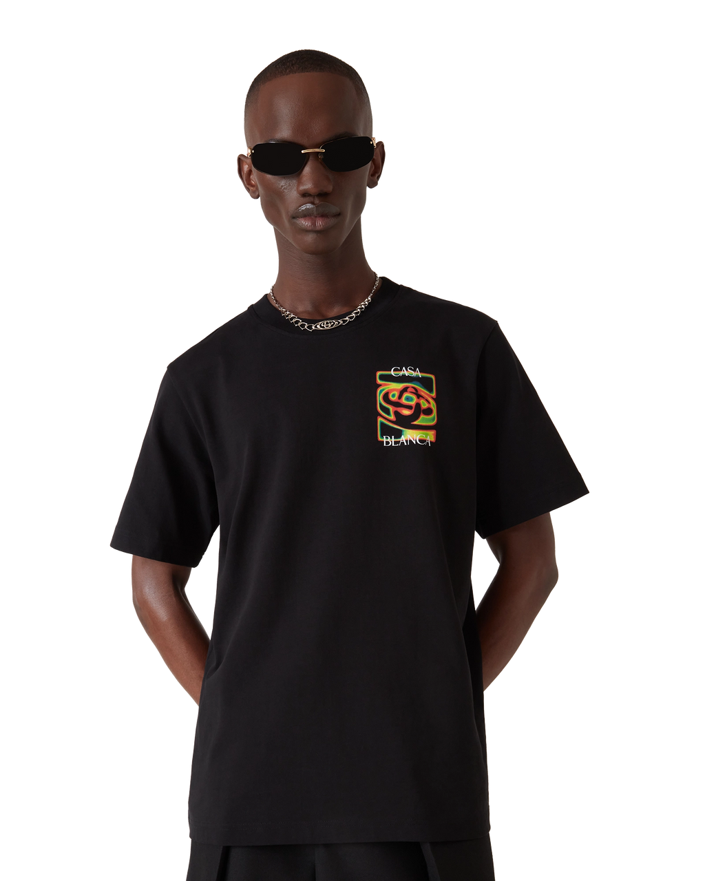 Casablanca Heat Map Logo T-shirt (Black)