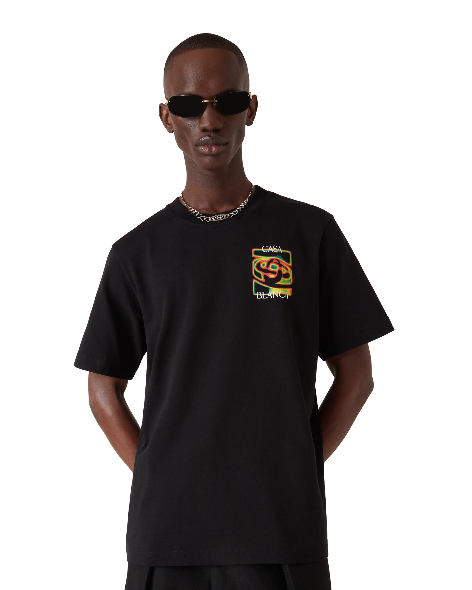 Casablanca Heat Map Logo T-shirt (Black)