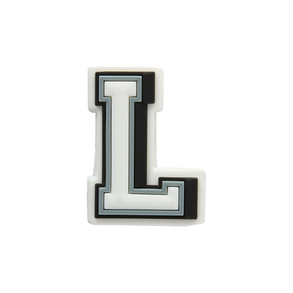 white letter jibbitz