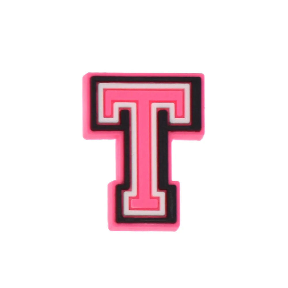 Pink Letter Jibbitz