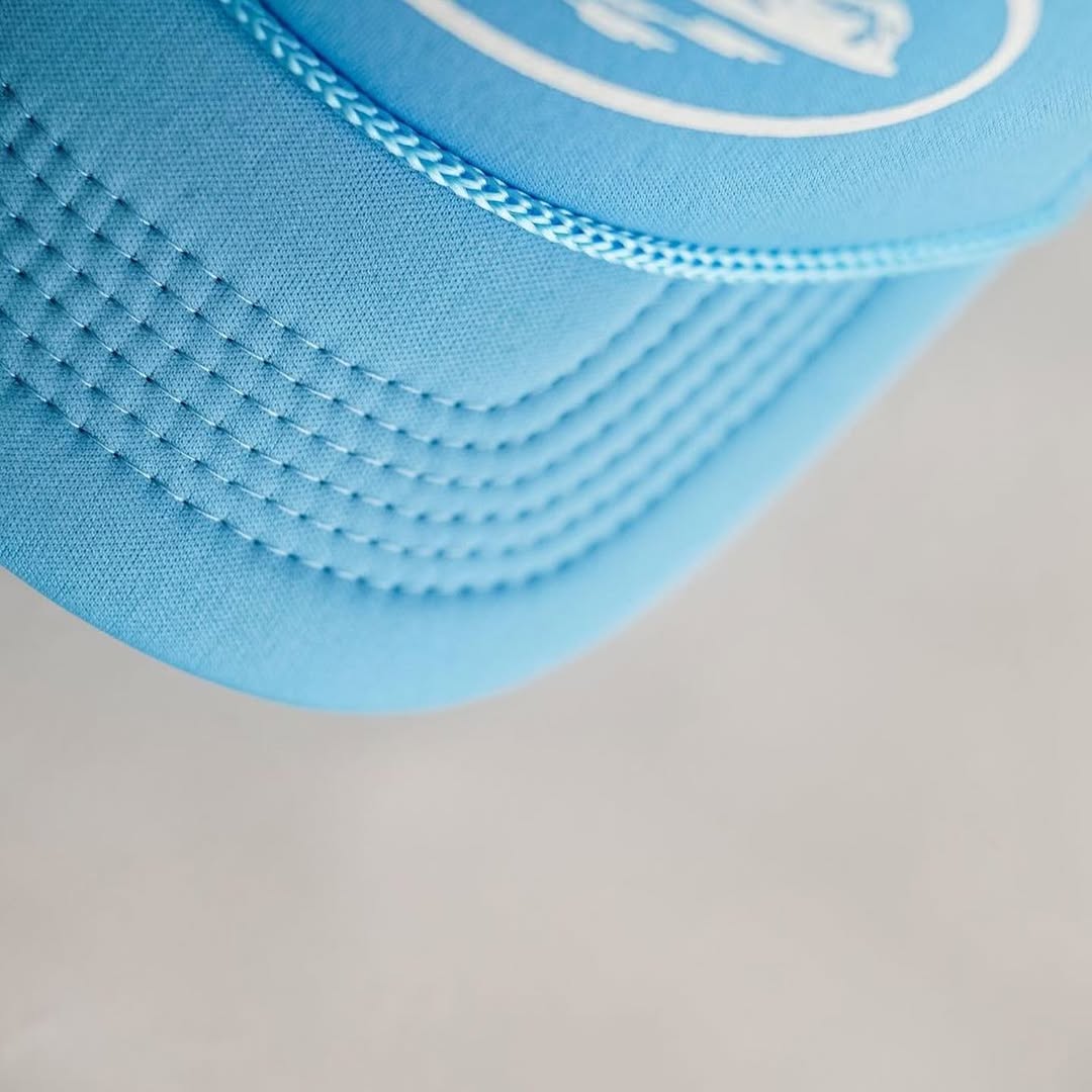 Corteiz Alcatraz Trucker Hat Baby Blue