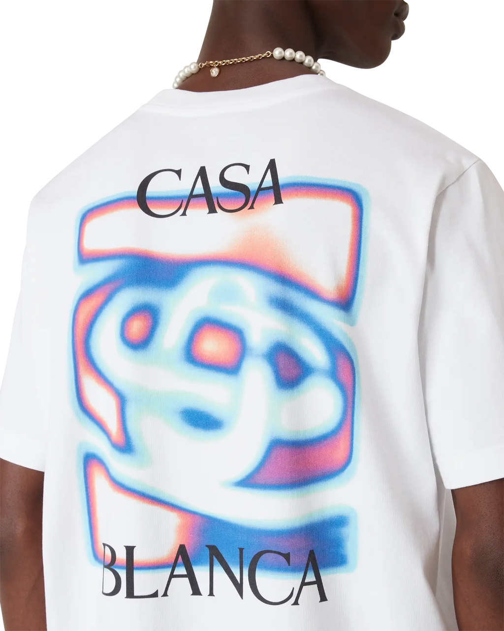 Casablanca Heat Map Logo T-shirt (White)