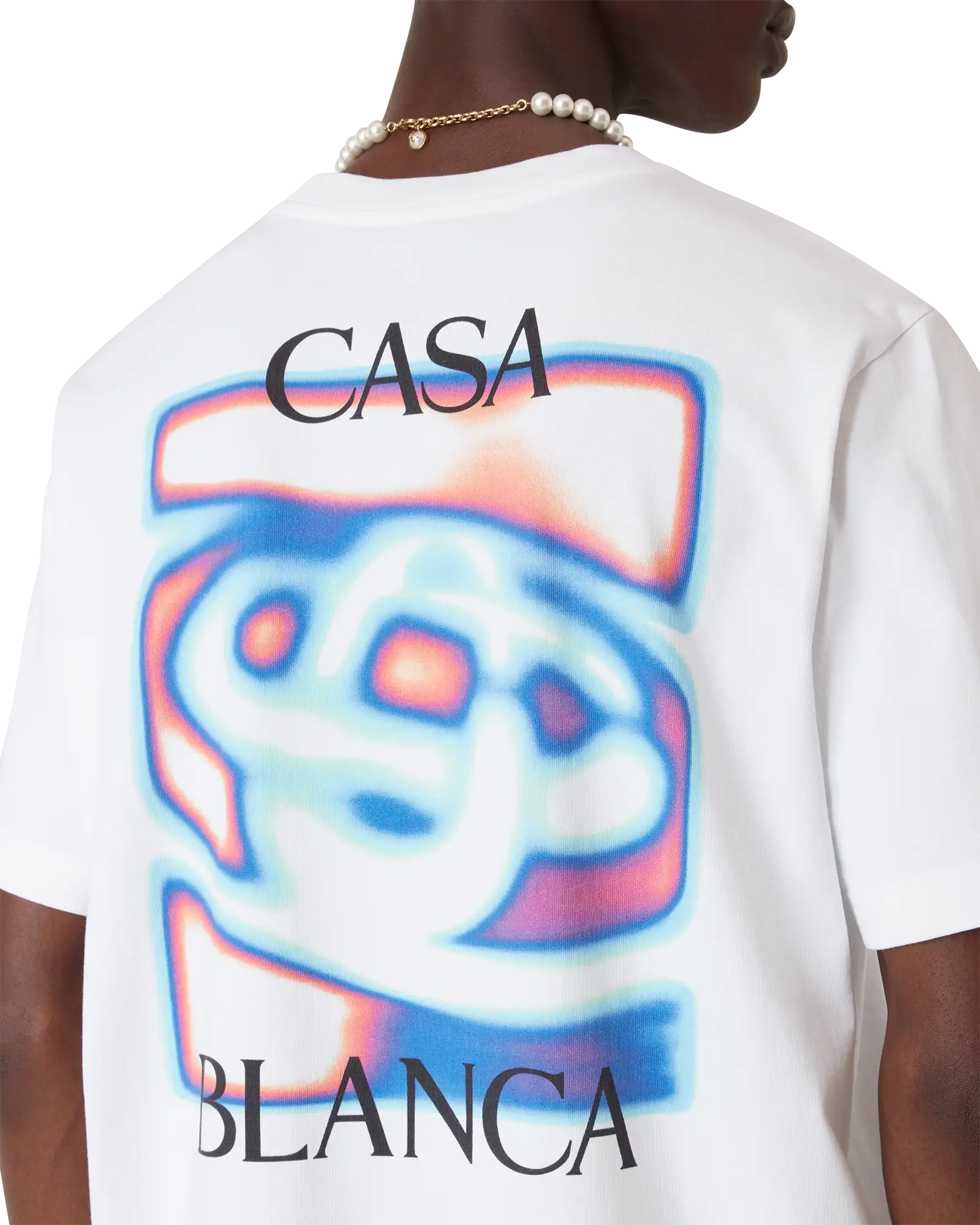 Casablanca Heat Map Logo T-shirt (White)