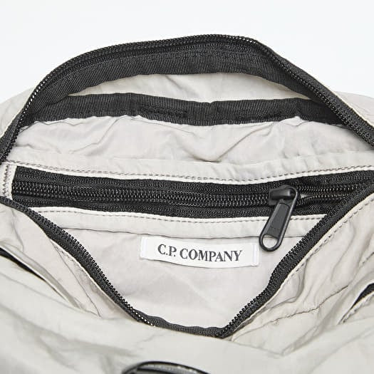 C.P. Company Logo-patch Zipped Silver Belt Bag