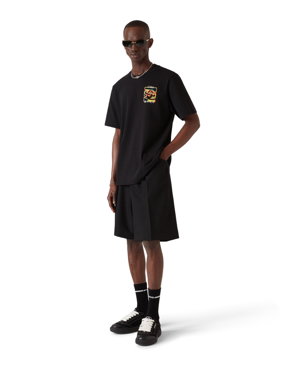 Casablanca Heat Map Logo T-shirt (Black)