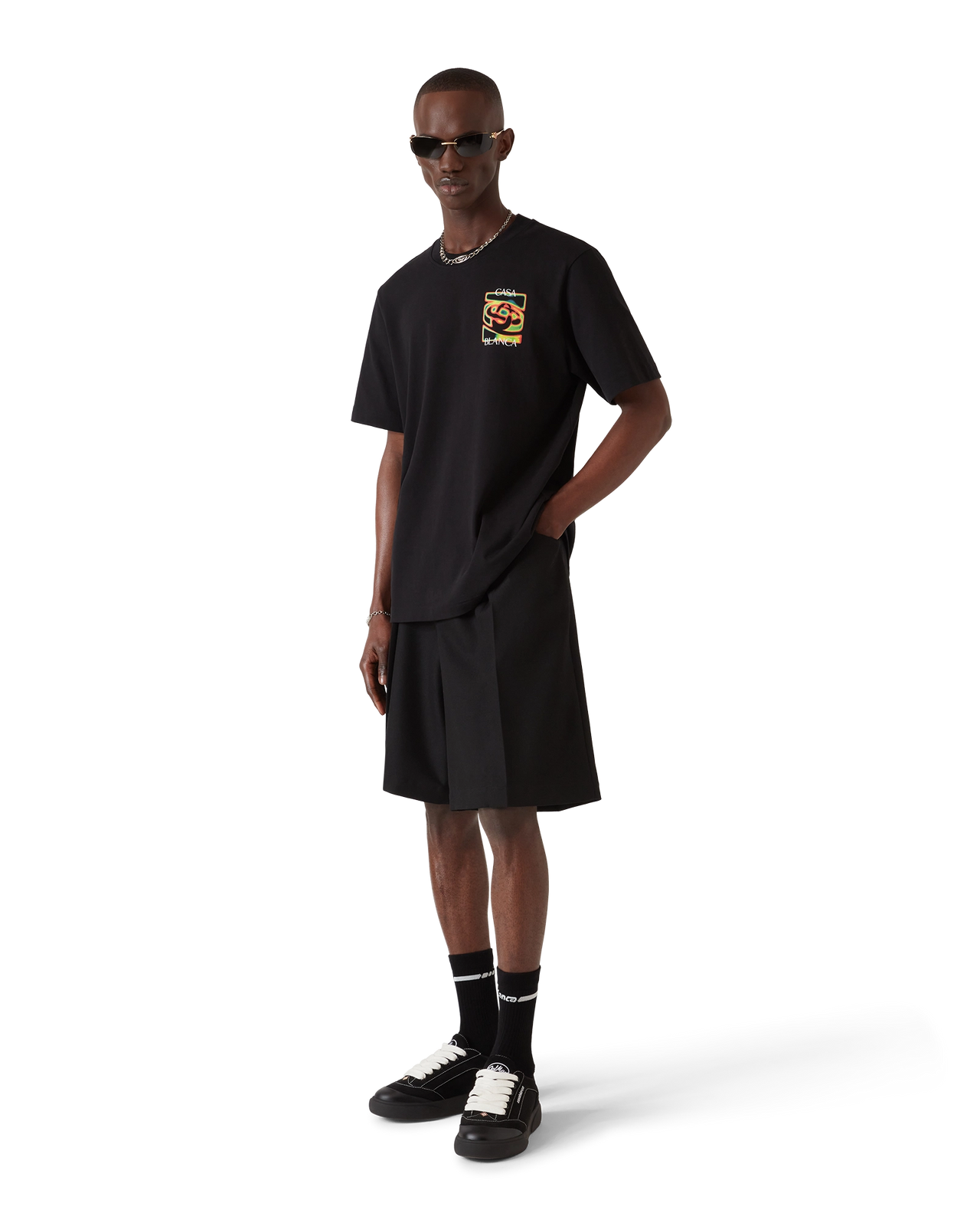 Casablanca Heat Map Logo T-shirt (Black)