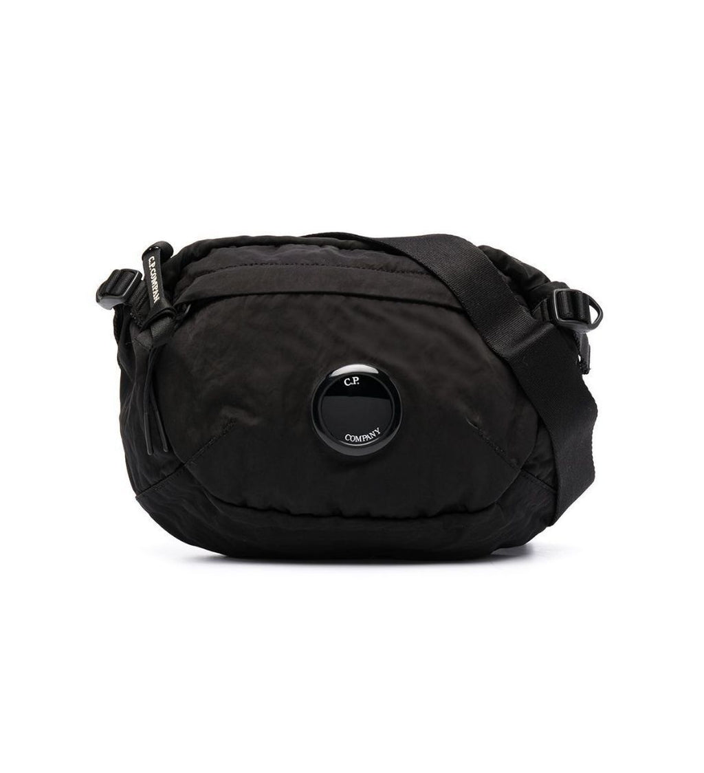 C.P. Company Logo-patch Zipped Black Belt Bag